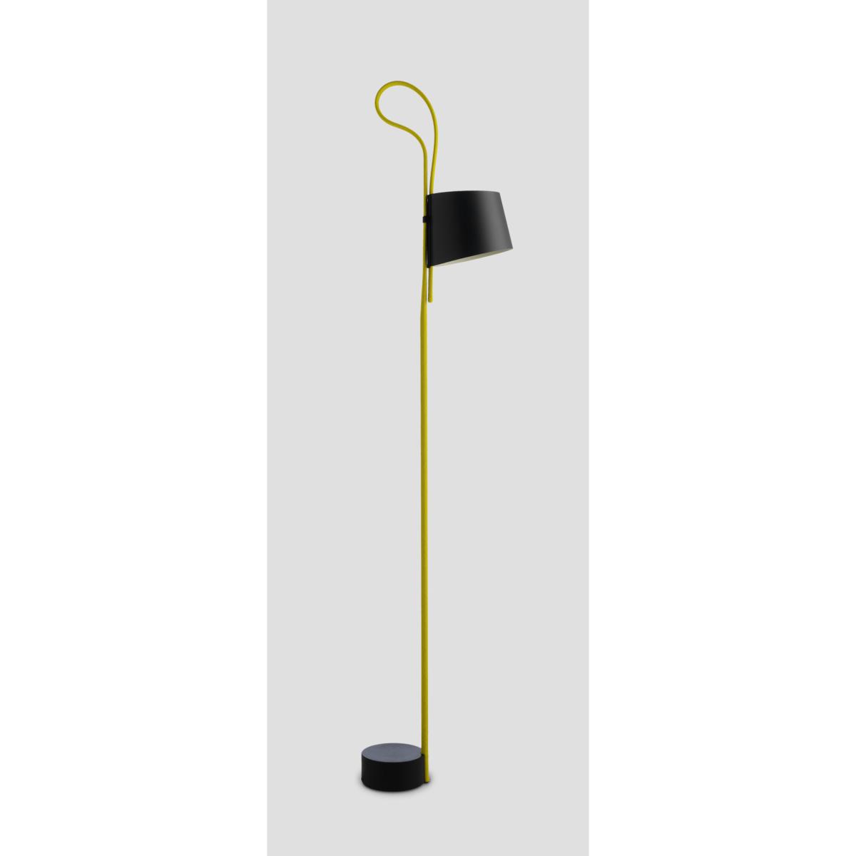 Rope Trick Floor lamp - LED - Adjustable shade by Hay Yellow – image 5
