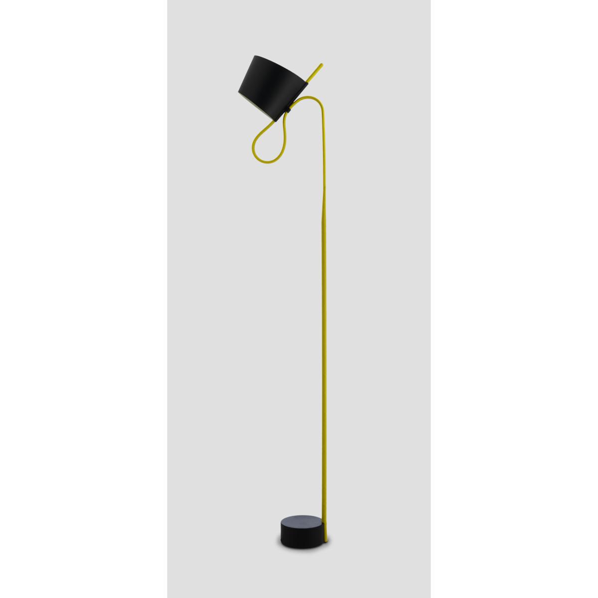 Rope Trick Floor lamp - LED - Adjustable shade by Hay Yellow – image 6