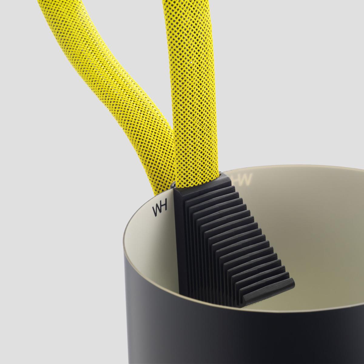 Rope Trick Floor lamp - LED - Adjustable shade by Hay Yellow – image 7