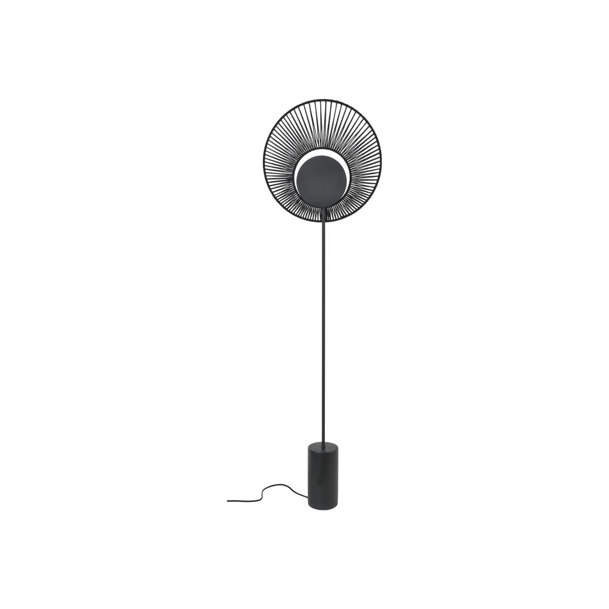 Oyster Floor lamp - / H 145 cm - Base béton by Forestier Black