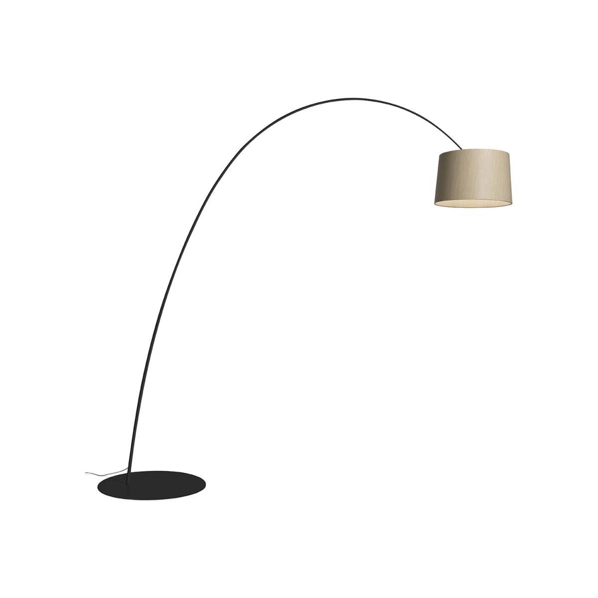 Twiggy Elle Wood Floor lamp - / LED - Maple / H 232 to 251 cm / Depth 260 cm by Foscarini Natural wood – image 1