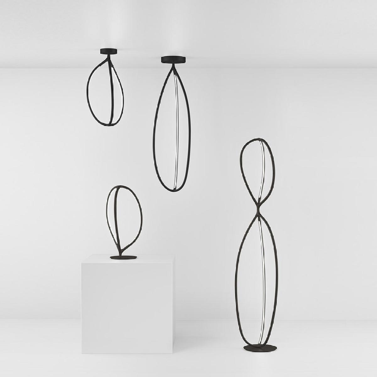 Arrival LED Floor lamp - / Aluminium - H 192 cm / Bluetooth by Artemide Black – image 3