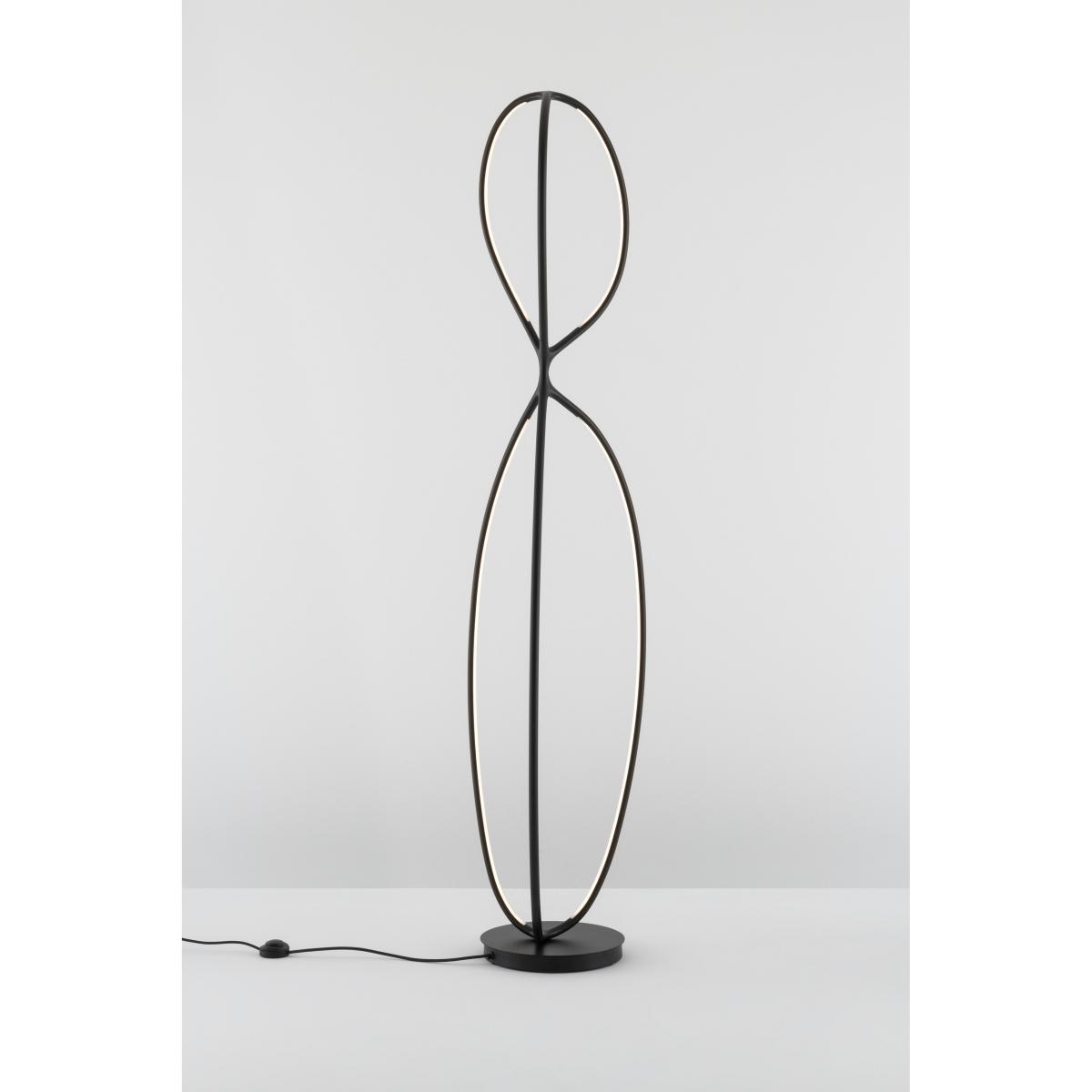 Arrival LED Floor lamp - / Aluminium - H 192 cm / Bluetooth by Artemide Black – image 4