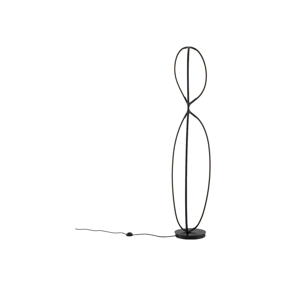 Arrival LED Floor lamp - / Aluminium - H 192 cm / Bluetooth by Artemide Black – image 1