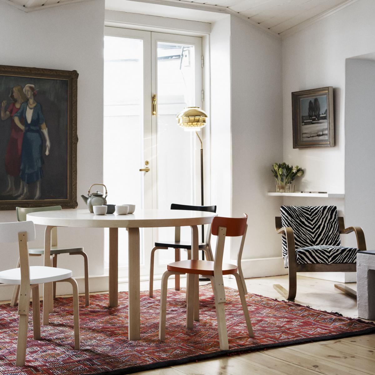 A808 Floor lamp metal gold / Alvar Aalto, 1955 - ARTEK – image 3