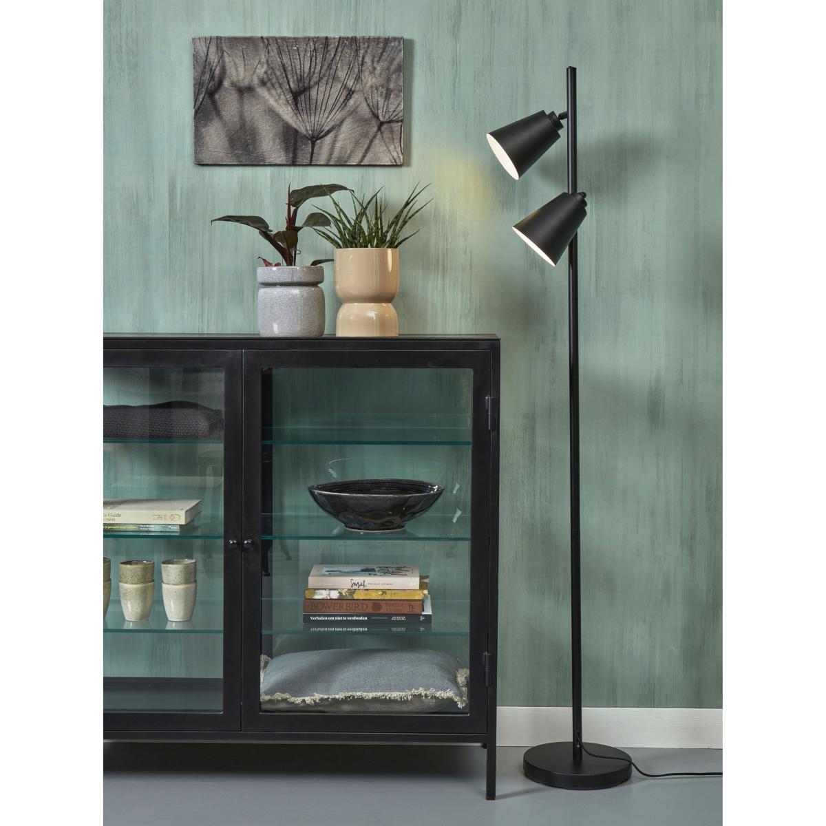 Bremen Floor lamp - / 2 adjustable spotlights - H 162 cm by It's about Romi Black – image 3