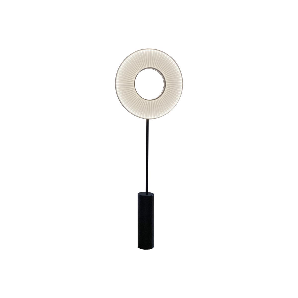 Iris Floor lamp - LED / H 140 cm - Fabric & double-sided lighting by Dix Heures Dix White – image 1