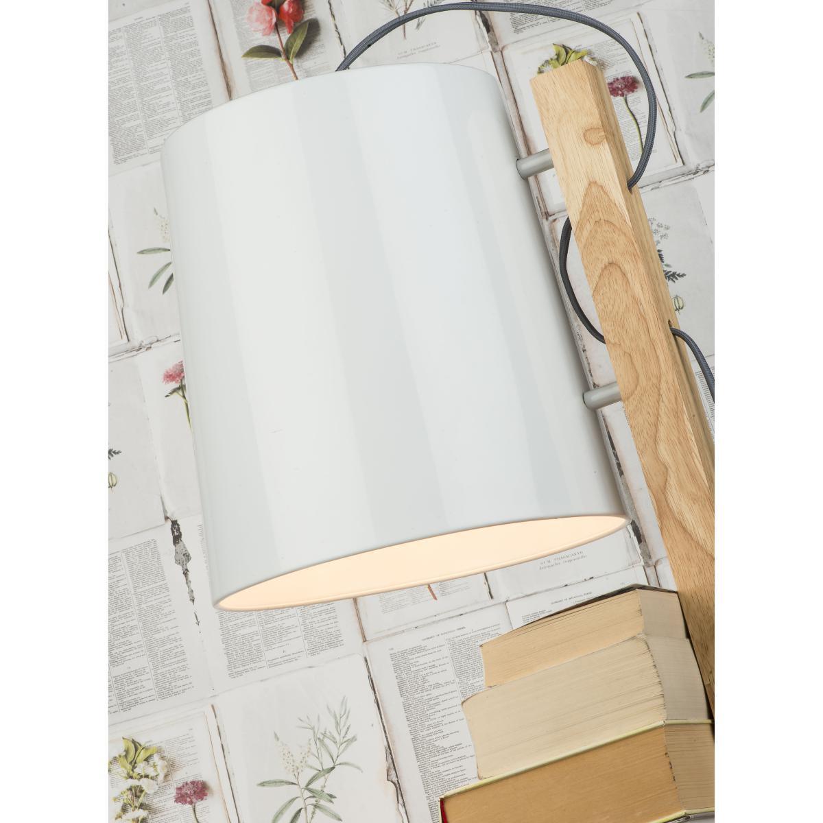 Cambridge Floor lamp - / with 3 shelves - H 168 cm by It's about Romi White/Natural wood – image 6