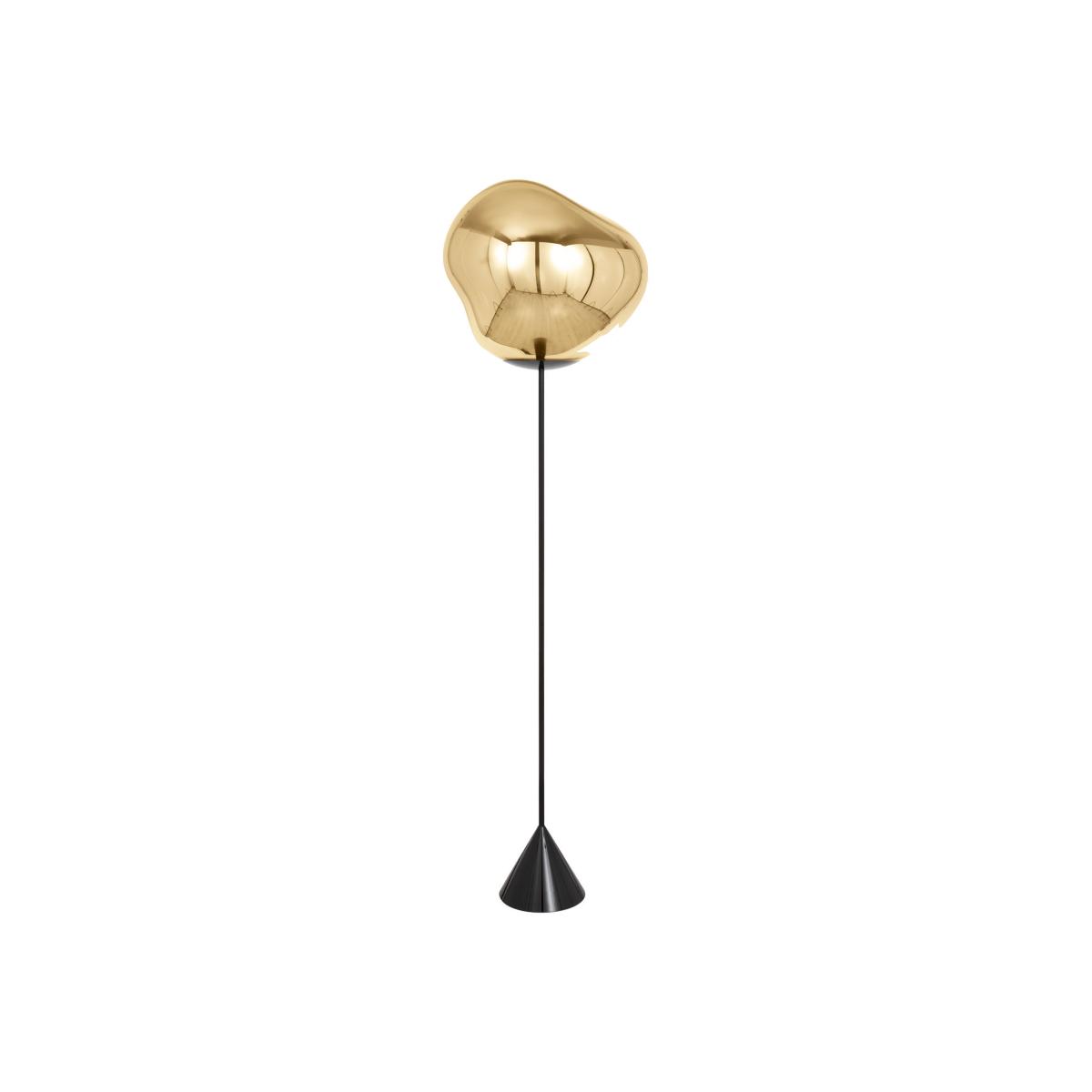 Floor lamp Melt Cone Slim LED plastic material / Ø 50 cm - Metallic polycarbonate (changes colour) - Tom Dixon – image 1