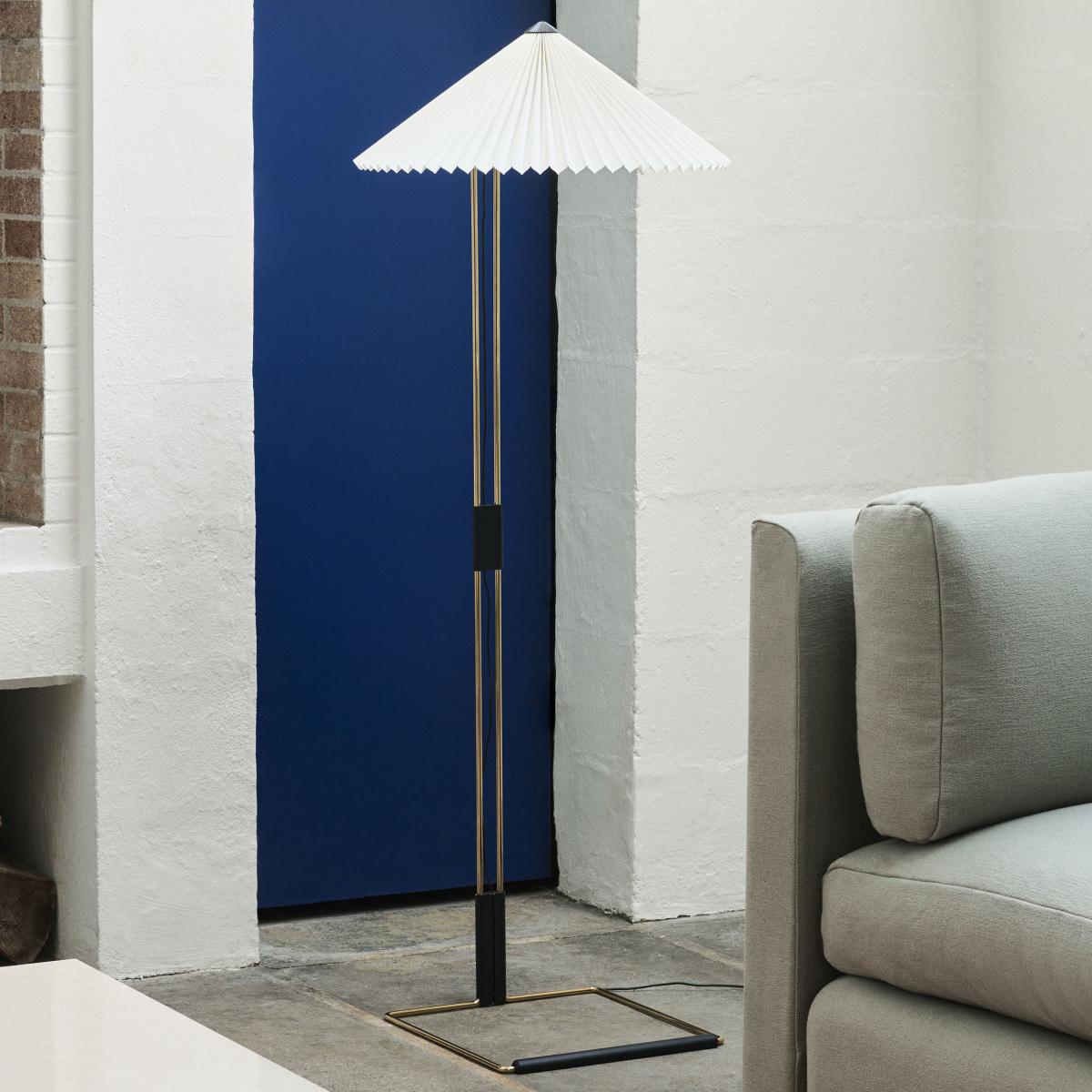 Matin Floor lamp textile white white fabric / Ø 50 x H 129 cm - Hay – image 2