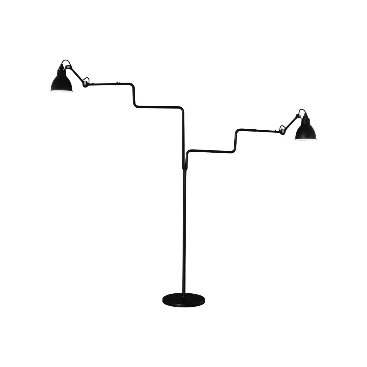 N° 411 Double Floor lamp - Lampe Gras by DCW éditions Black – image 1