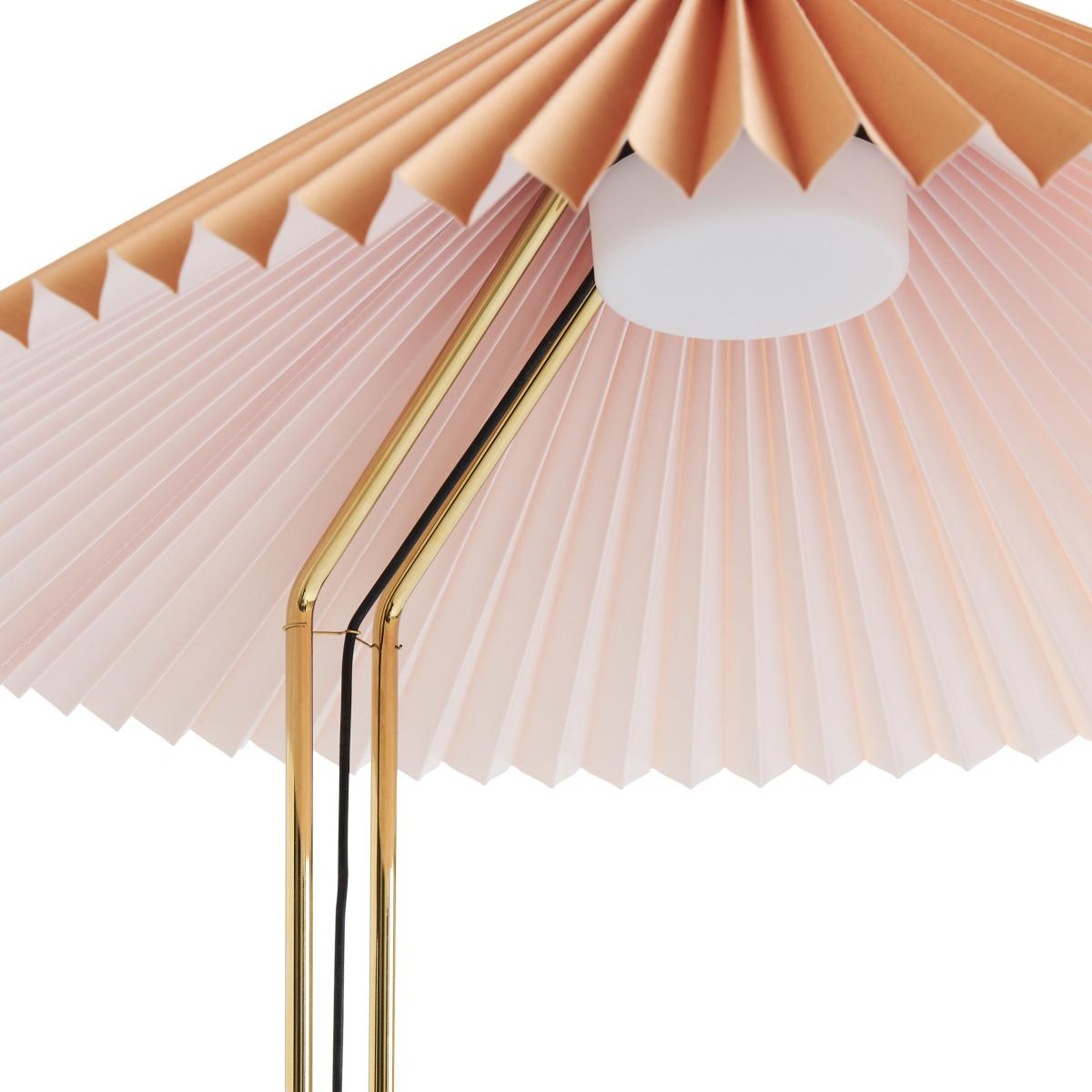 Matin Floor lamp textile orange peach fabric / Ø 50 x H 129 cm - Hay – image 3