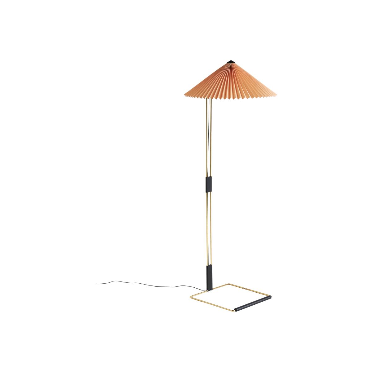 Matin Floor lamp textile orange peach fabric / Ø 50 x H 129 cm - Hay – image 1