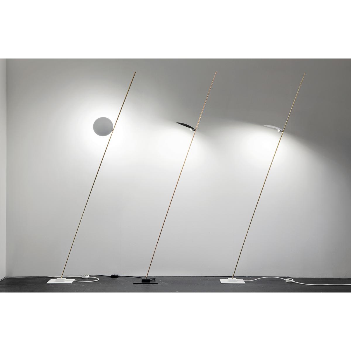 Lederam F1 Floor lamp by Catellani & Smith White/Gold – image 4