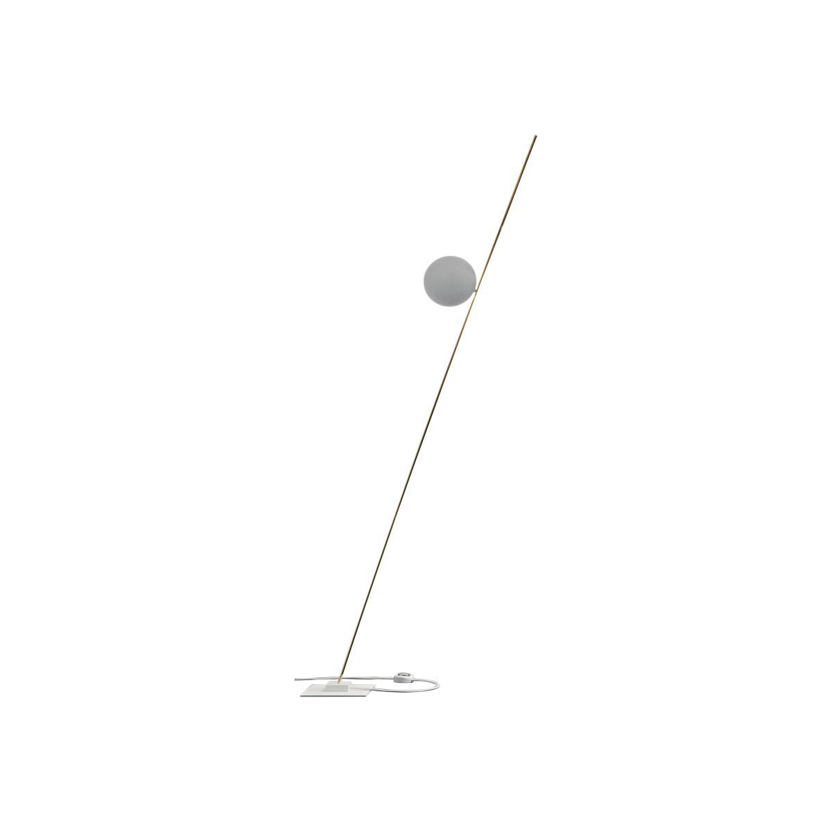 Lederam F1 Floor lamp by Catellani & Smith White/Gold – image 1