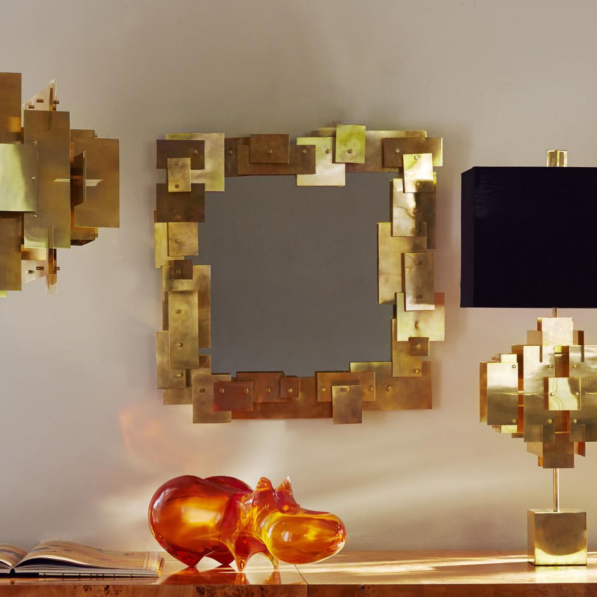 Puzzle Lamp - H 94 cm by Jonathan Adler Black/Gold – image 4