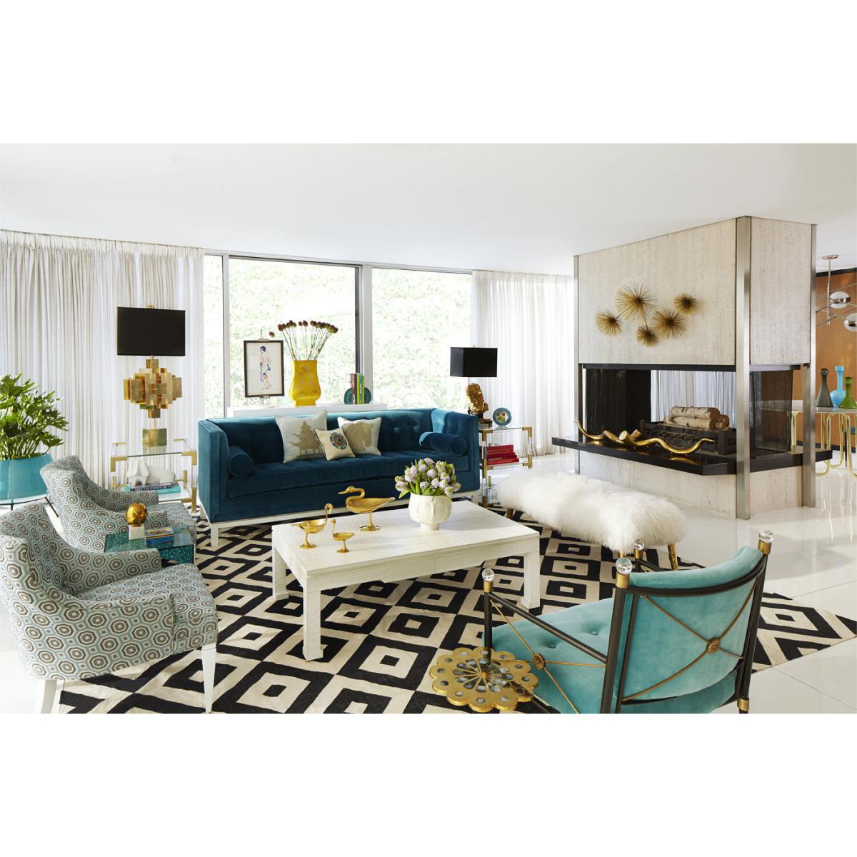 Puzzle Lamp - H 94 cm by Jonathan Adler Black/Gold – image 6