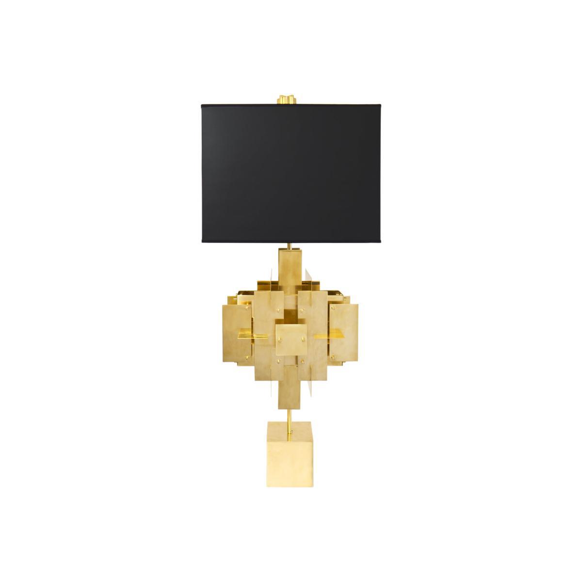 Puzzle Lamp - H 94 cm by Jonathan Adler Black/Gold – image 1