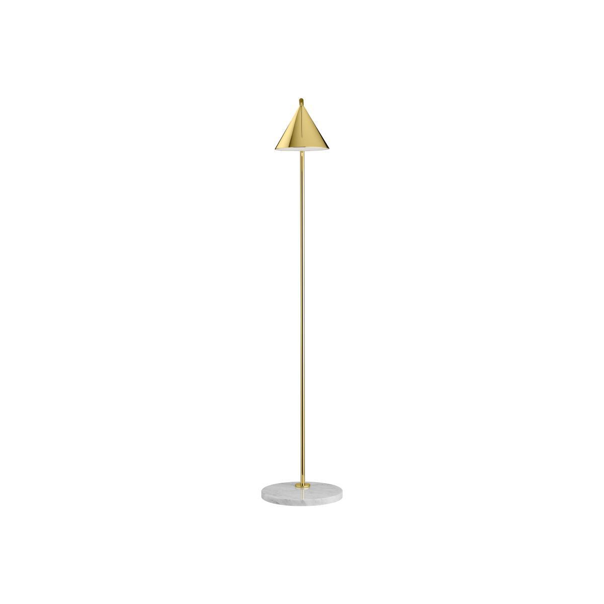 Captain Flint Indoor Floor lamp - 154 cm - Adjustable - Marble base by Flos Gold/Metal – image 1