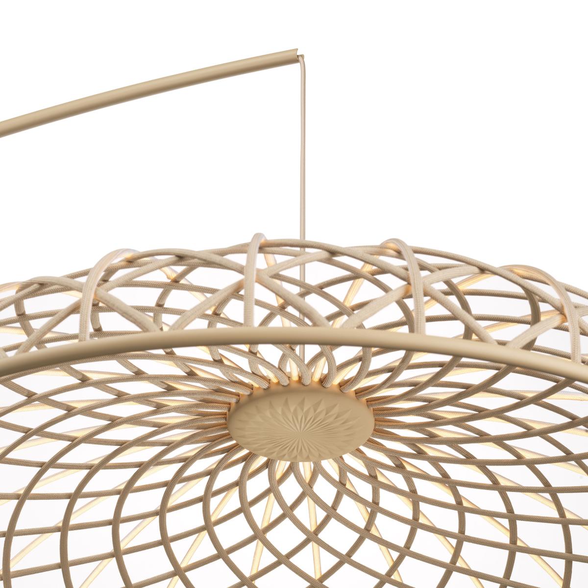 Floor lamp Skynest Motion LED textile / Ø 90.4 cm - Recycled polyester fabric - Flos – image 2