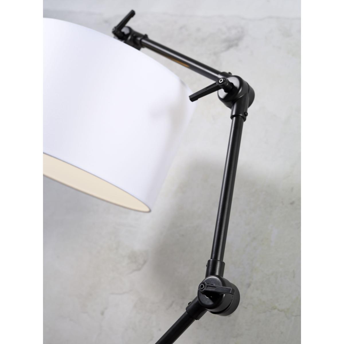 Amsterdam Floor lamp - / Fabric lampshade - H 190 cm max. by It's about Romi White/Black – image 6