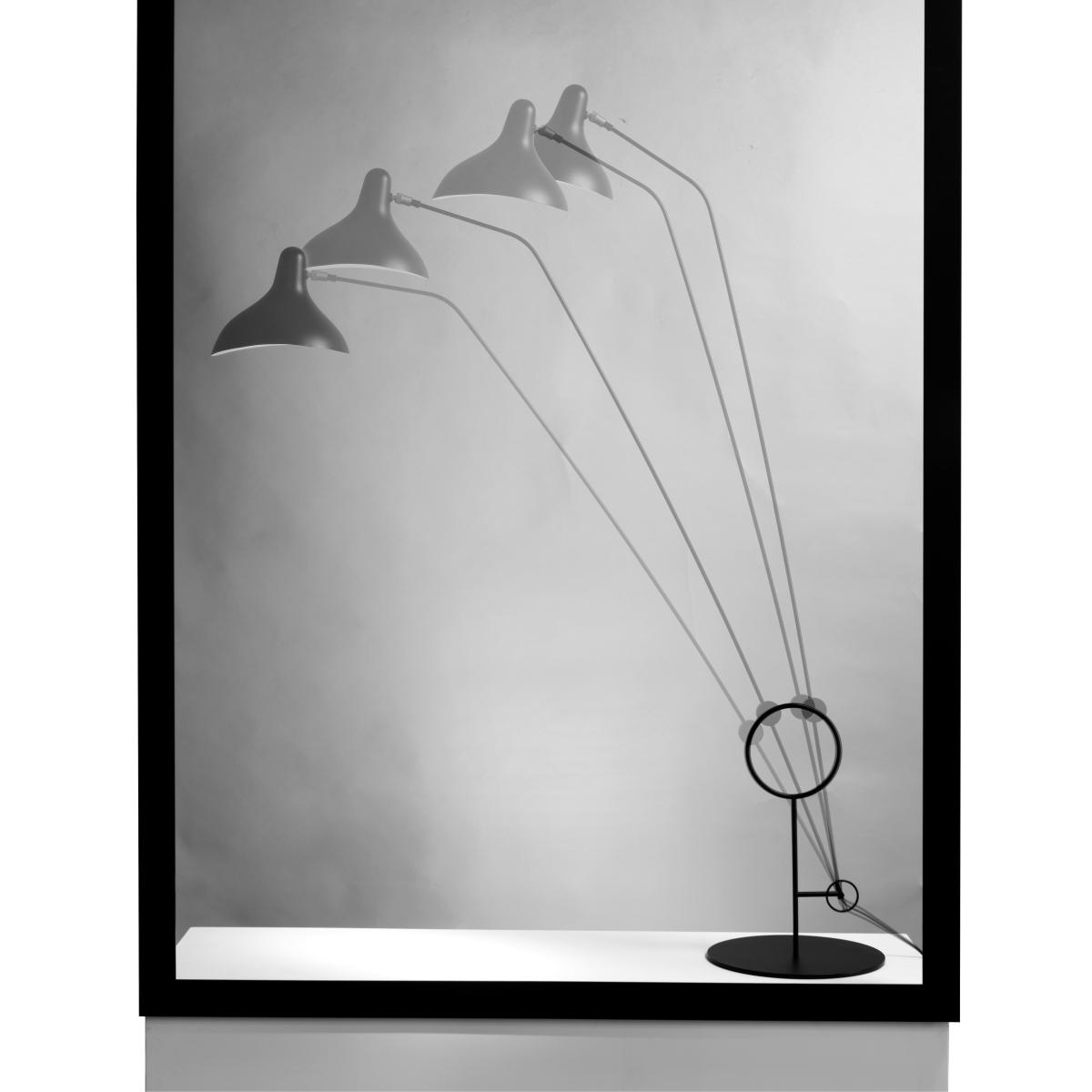 Mantis BS8 Floor lamp metal black / 1951 reissue - Adjustable - H 160 cm - DCW éditions – image 2