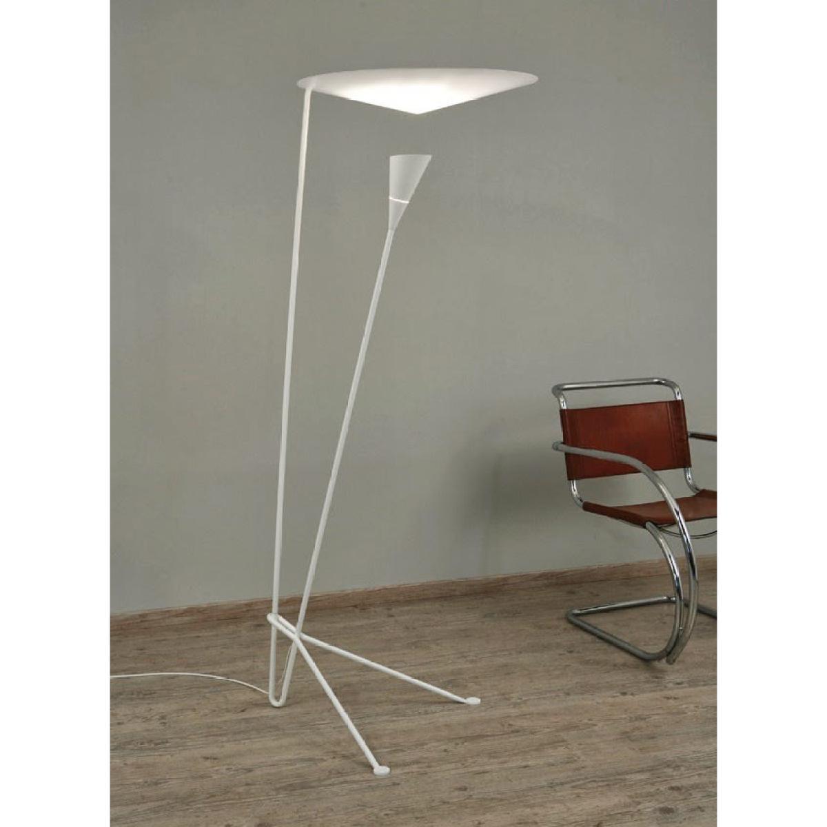 B211 Floor lamp - 1952 by Michel Buffet White – image 2