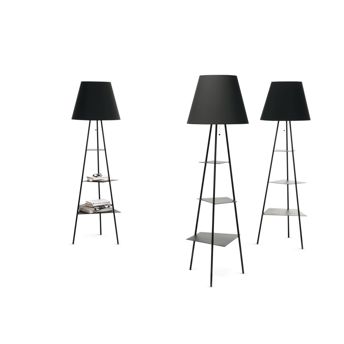 Tri.Be.Ca Floor lamp - / USB included - H 170 cm by Mogg Black – image 2