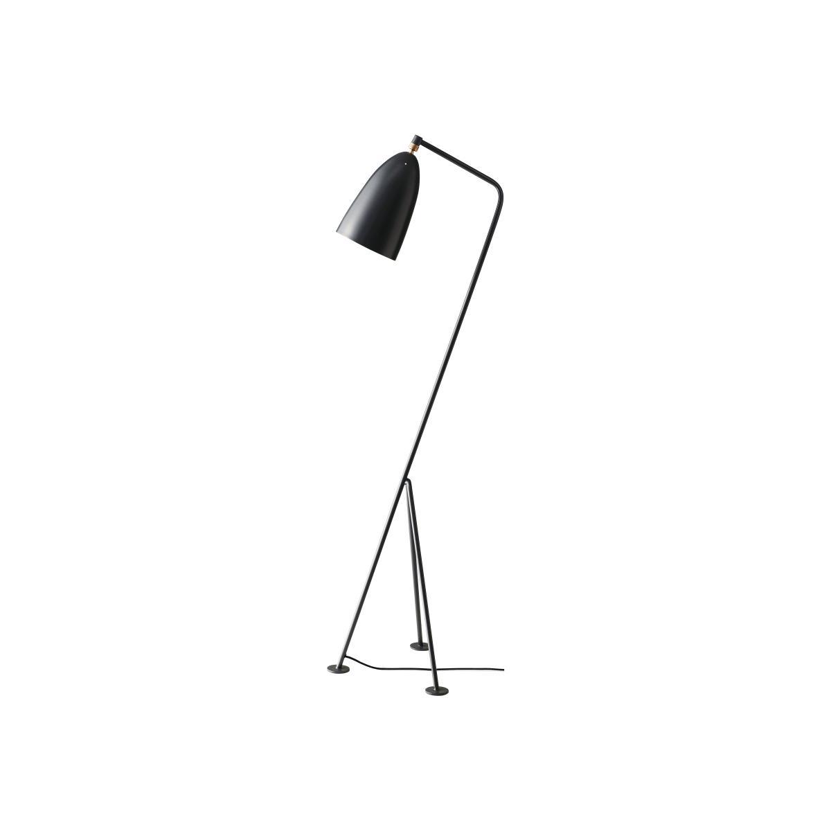 Gräshoppa Floor lamp - Reissue 1947 by Gubi Grey/Black – image 1