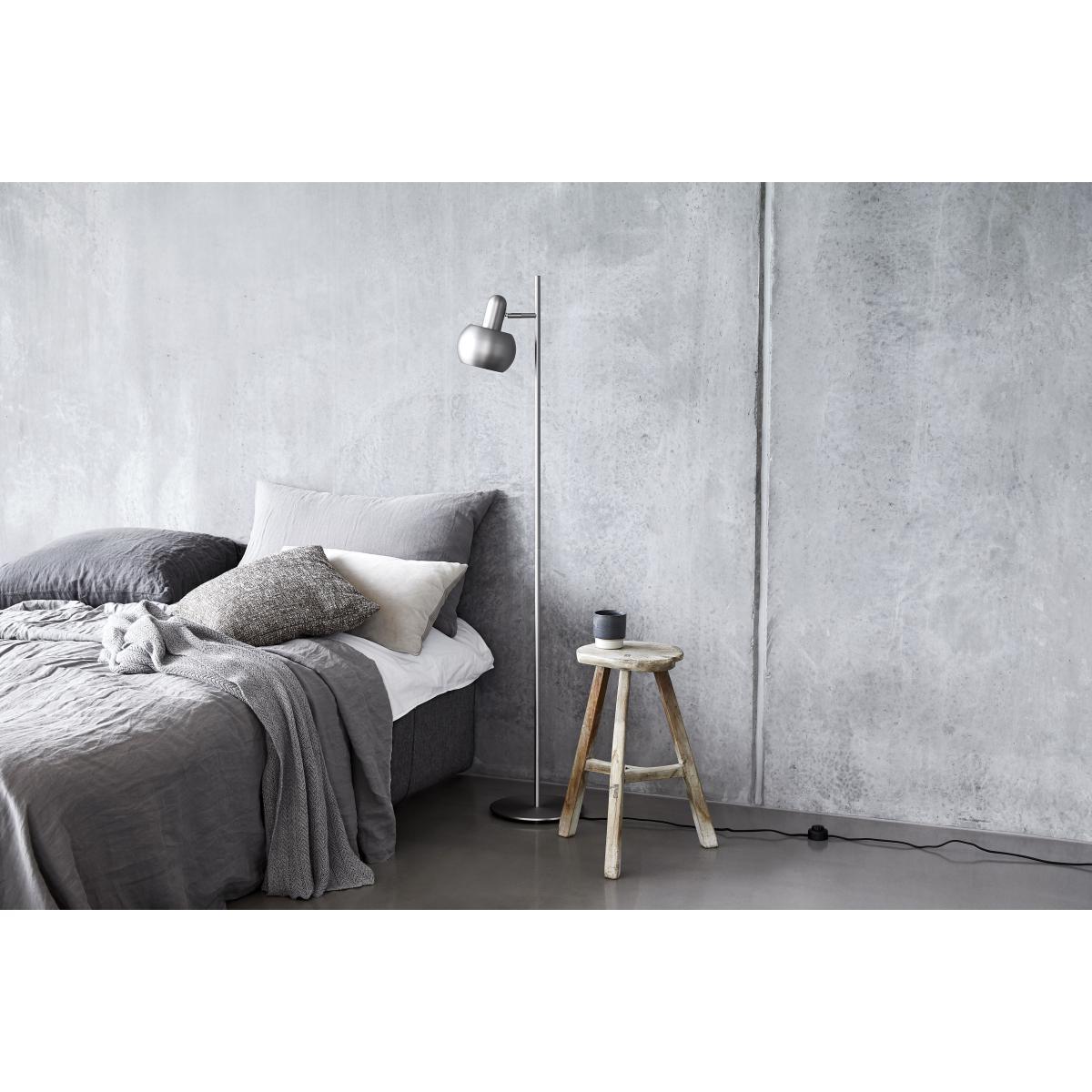 BF20 Single Floor lamp - / 1 adjustable lampshade by Frandsen Grey/Silver/Metal – image 2