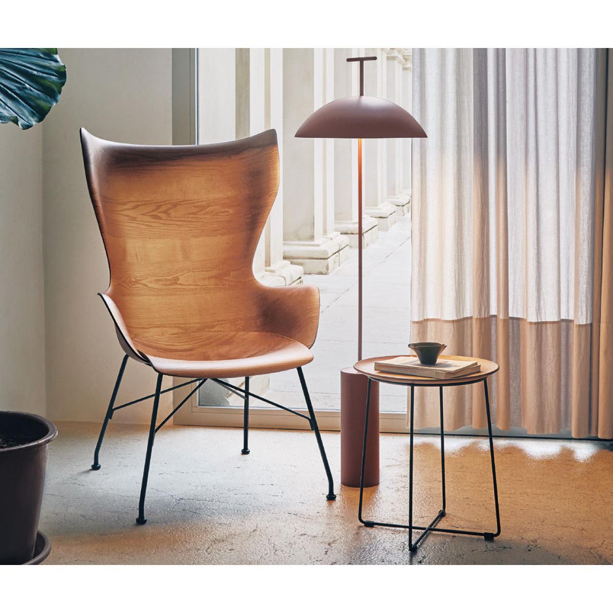 Geen-a Floor lamp - / Reading light - Steel / H 132 cm by Kartell White – image 4