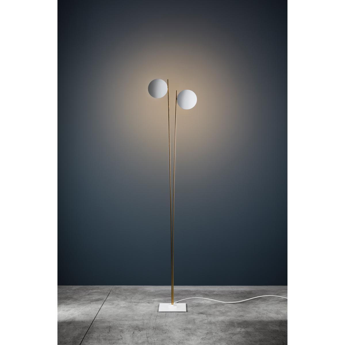 Lederam F2 Floor lamp - / LED - H 198 cm by Catellani & Smith White – image 2