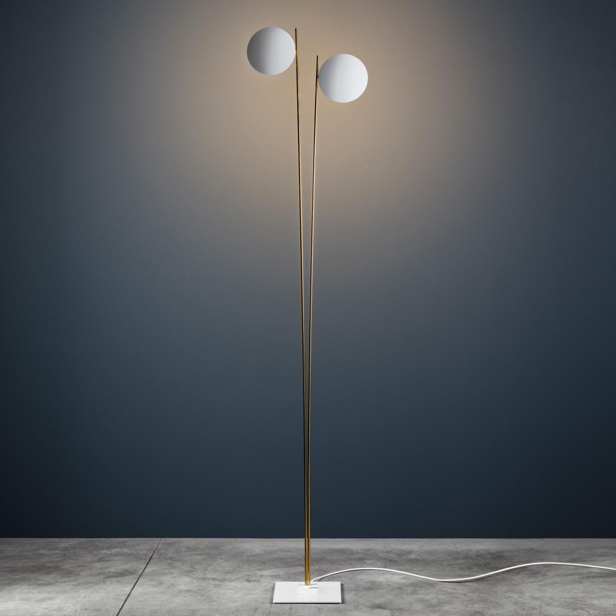 Lederam F2 Floor lamp - / LED - H 198 cm by Catellani & Smith White – image 1