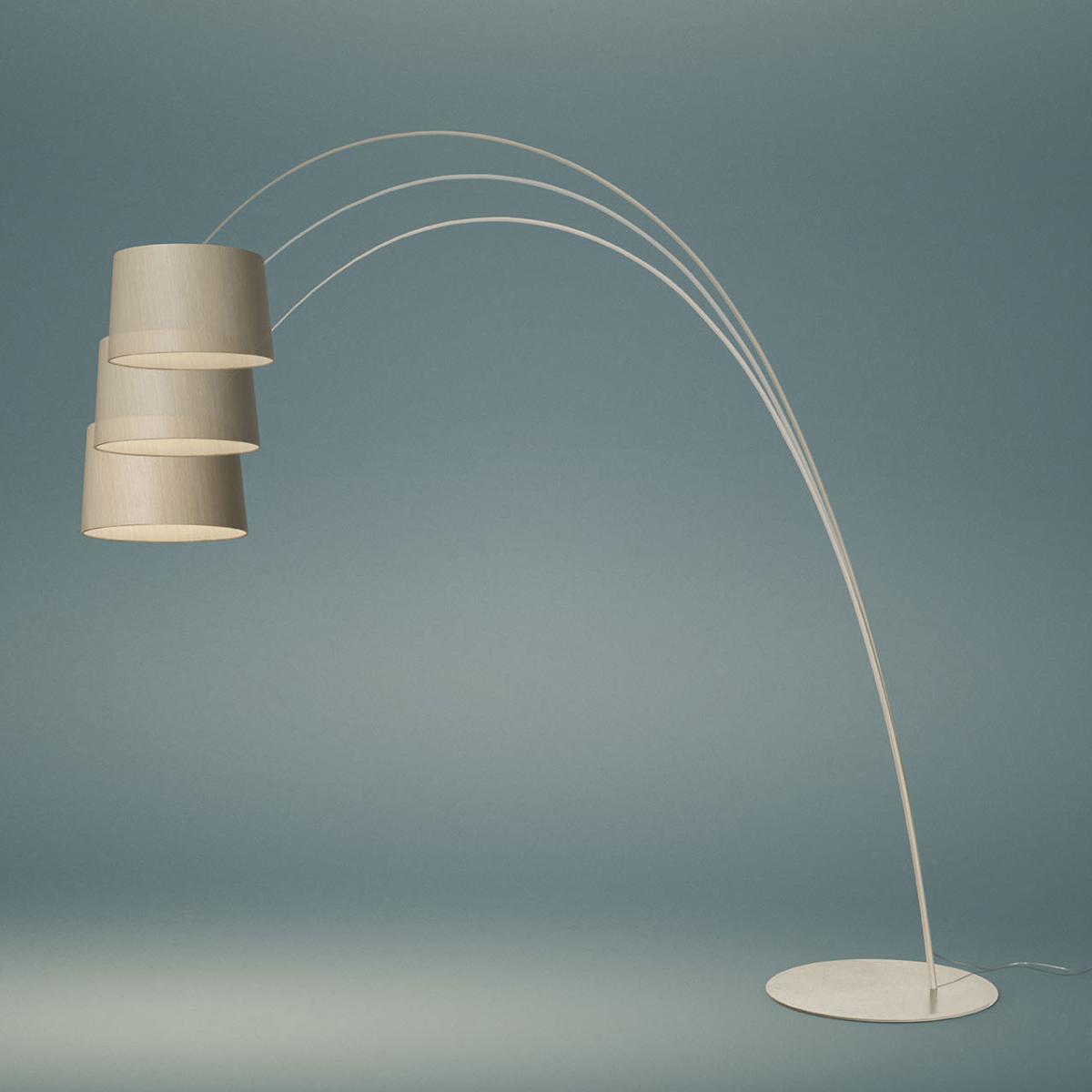 Twiggy Elle Wood Floor lamp - / LED - My Light Bluetooth - Maple / H 232 to 251 cm / Depth 260 cm by Foscarini Natural wood – image 2