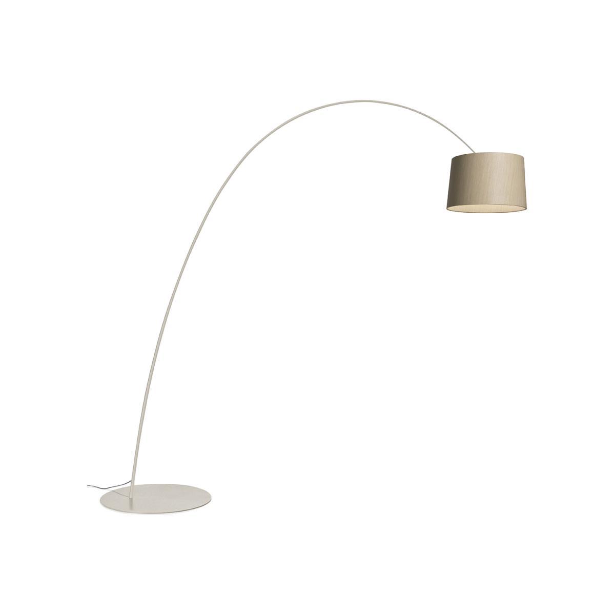 Twiggy Elle Wood Floor lamp - / LED - My Light Bluetooth - Maple / H 232 to 251 cm / Depth 260 cm by Foscarini Natural wood – image 1
