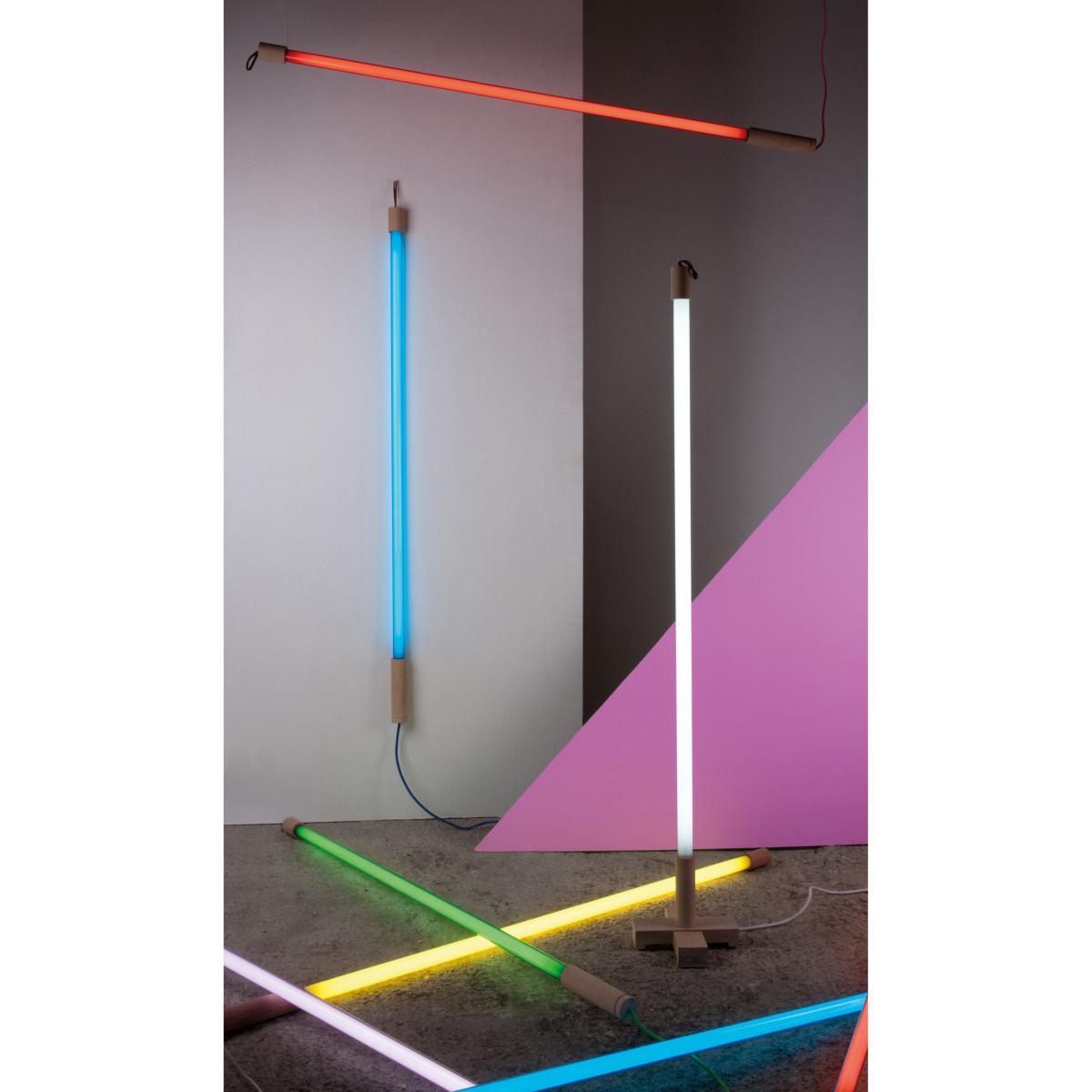 Base - For Linea Neon wall lamp by Seletti Natural wood – image 3