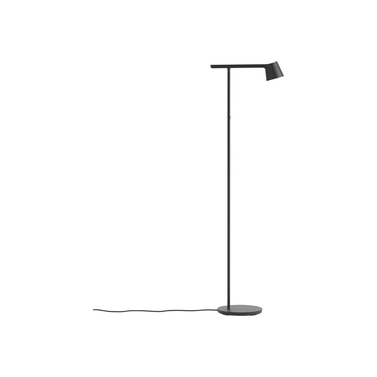 Tip LED Floor lamp - / Metal - Adjustable by Muuto Black – image 1