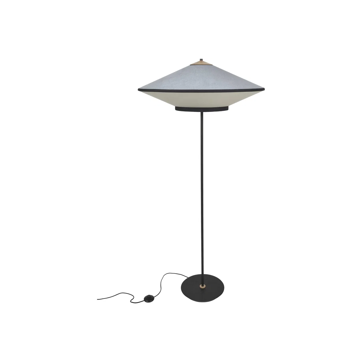 Cymbal Floor lamp - / Ø 70 cm - Velvet by Forestier Blue – image 1