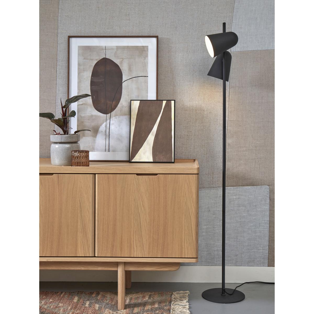 Salamanca Floor lamp - / 2 adjustable spotlights - Metal by It's about Romi Black – image 3