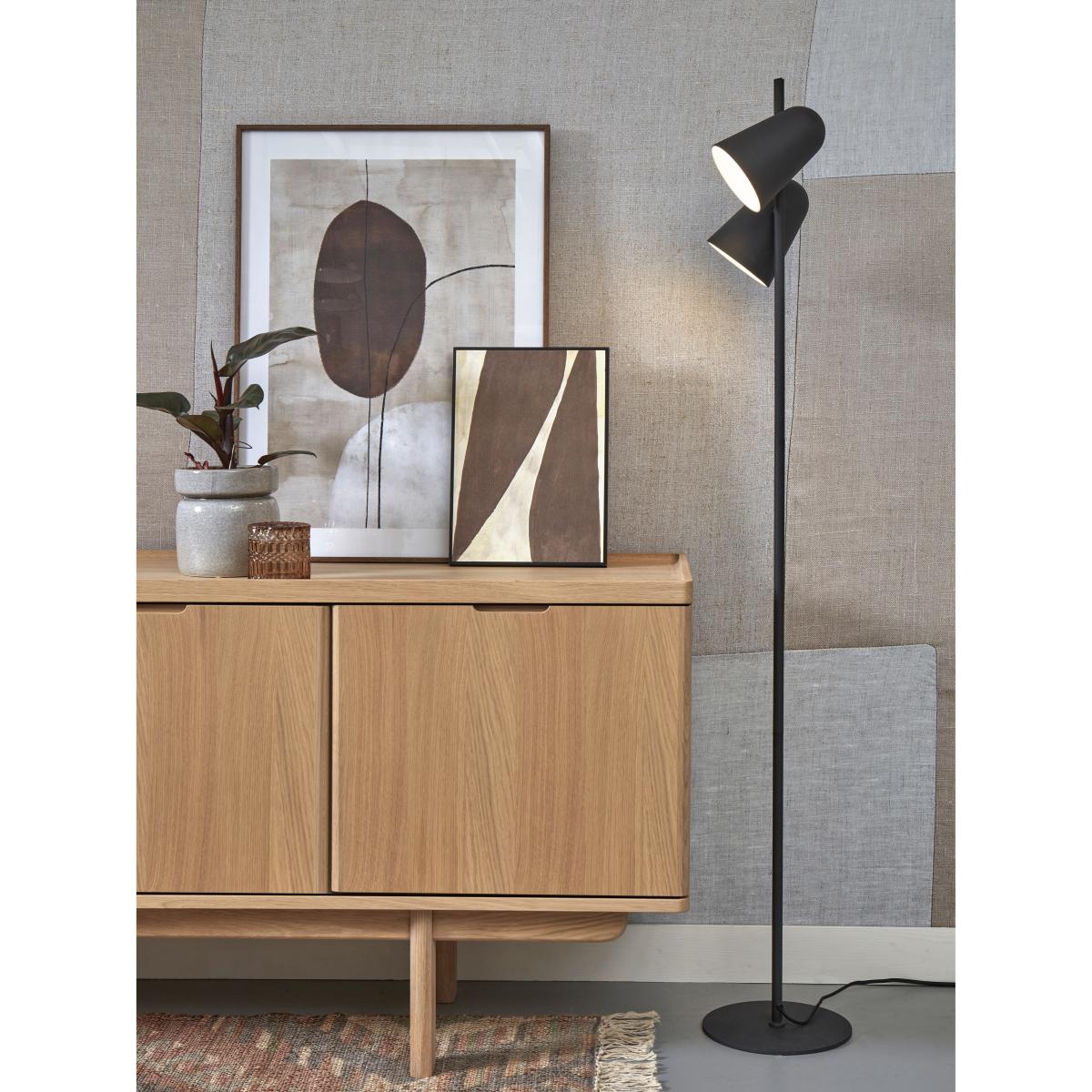 Salamanca Floor lamp - / 2 adjustable spotlights - Metal by It's about Romi Black – image 4