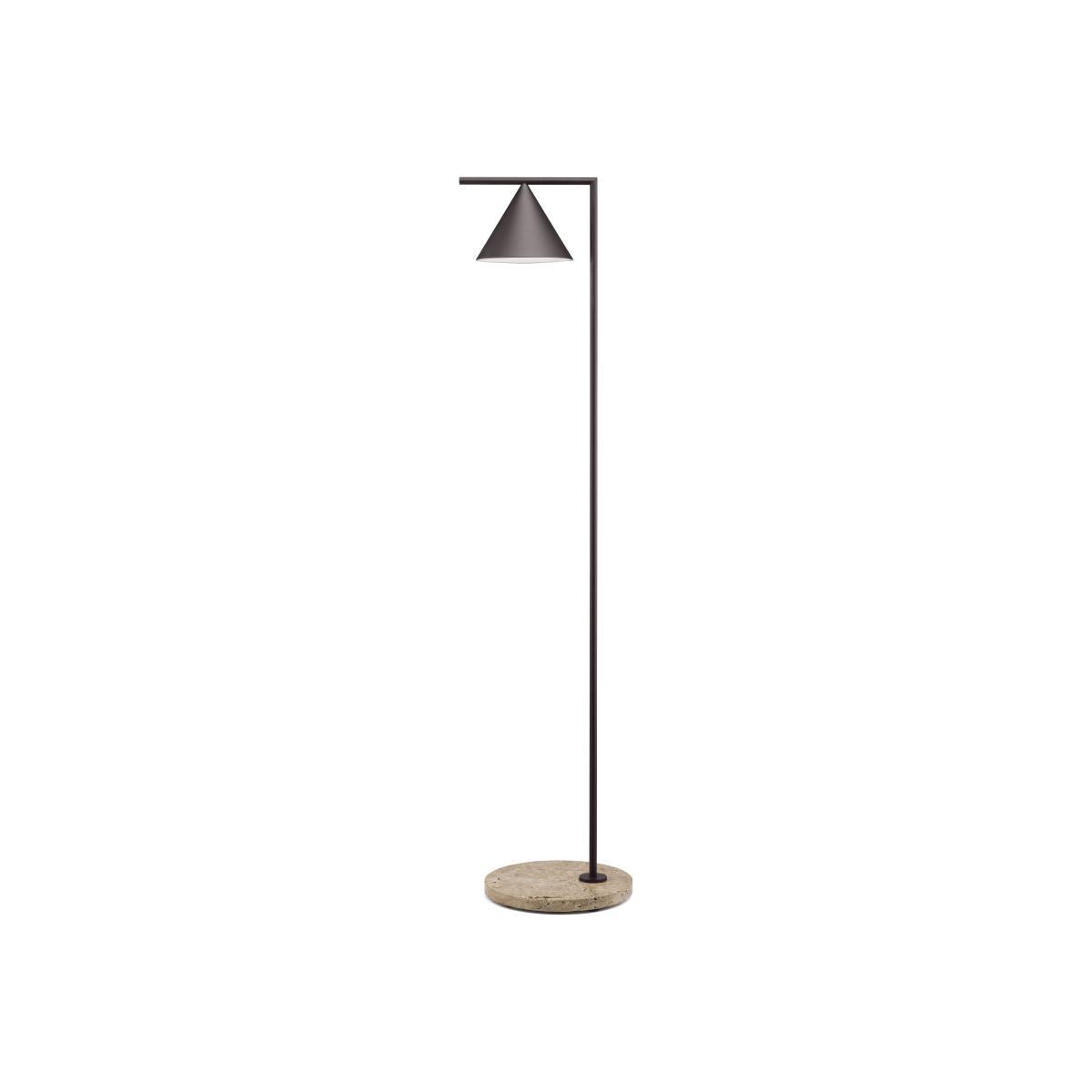 Captain Flint Outdoor Floor lamp - LED / H 154 cm - Adjustable- Stone base by Flos Brown – image 1