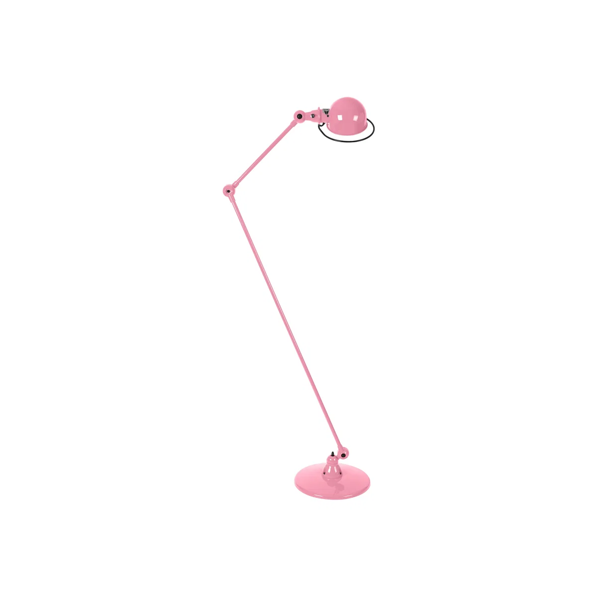 Loft Floor lamp - 2 arms - H max 160 cm by Jieldé Pink – image 1