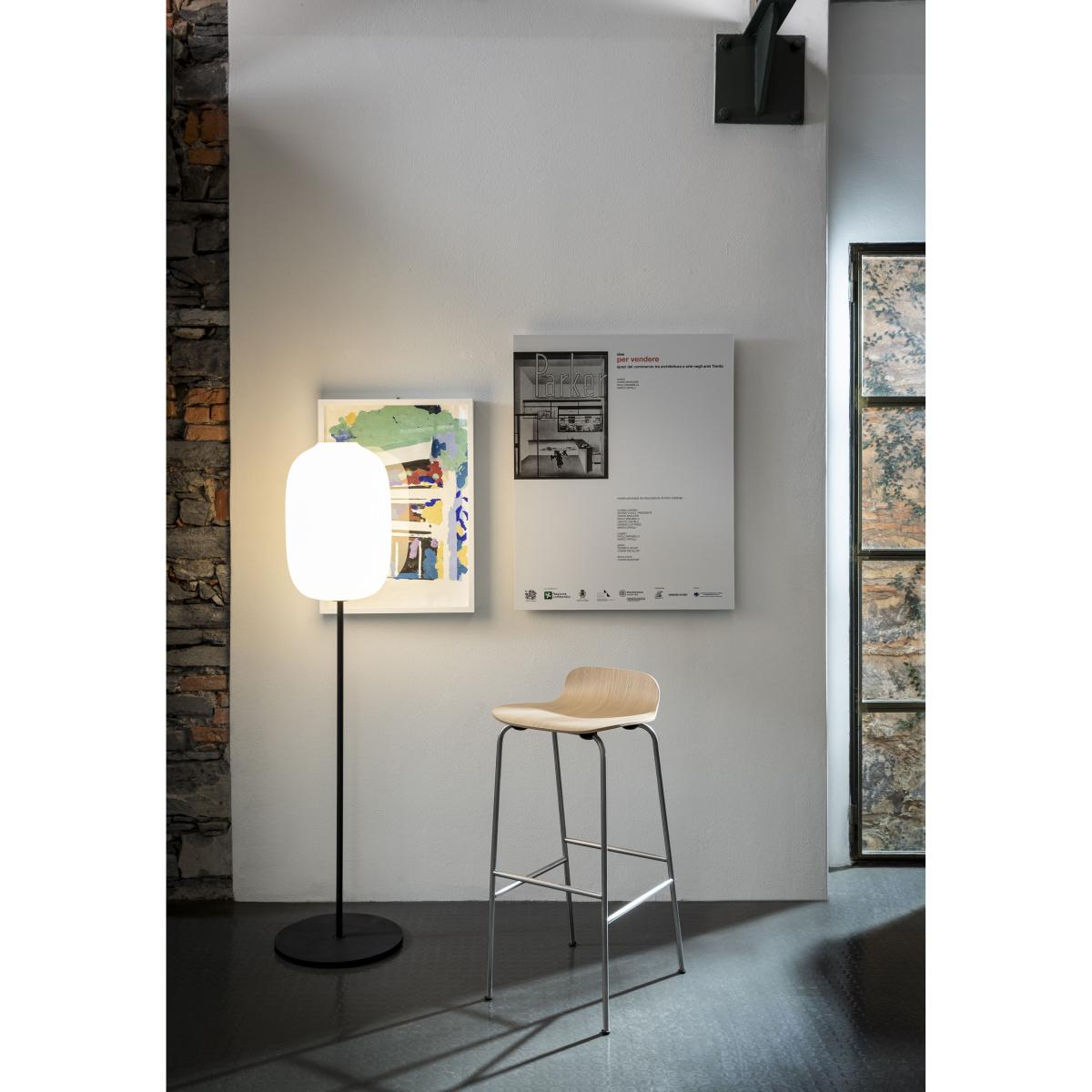Arya Floor lamp - / H 145 cm - Glass by Cappellini White – image 3