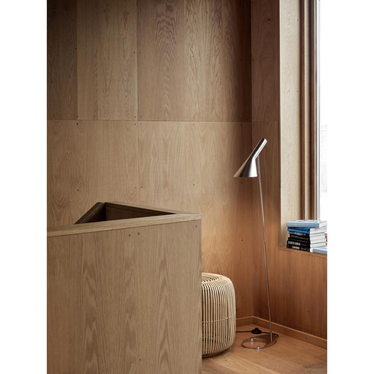 AJ Floor lamp - / H 130 cm - Orientable / Arne Jacobsen, 1957 by Louis Poulsen Grey/Silver/Metal – image 3