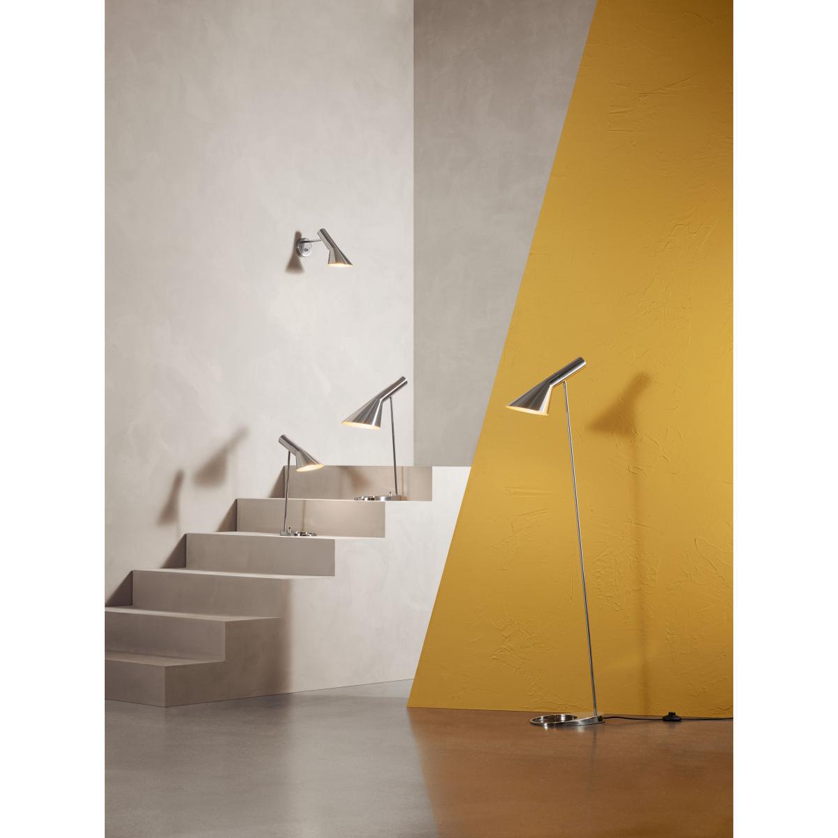 AJ Floor lamp - / H 130 cm - Orientable / Arne Jacobsen, 1957 by Louis Poulsen Grey/Silver/Metal – image 5