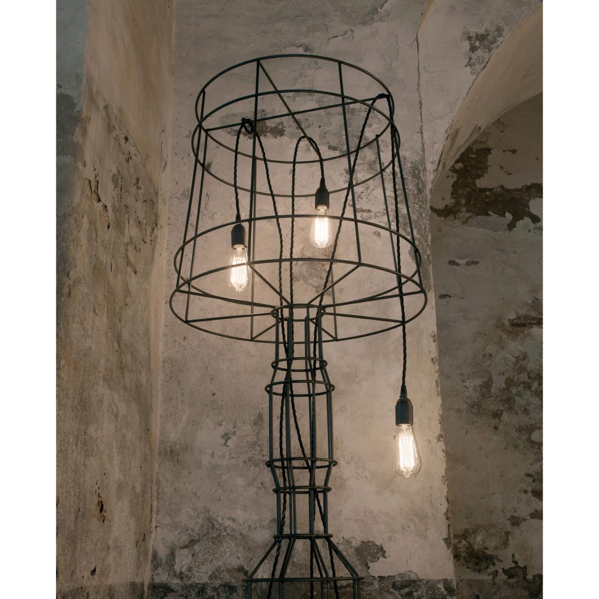Sisma Floor lamp - H 166 cm by Karman Grey/Black – image 2