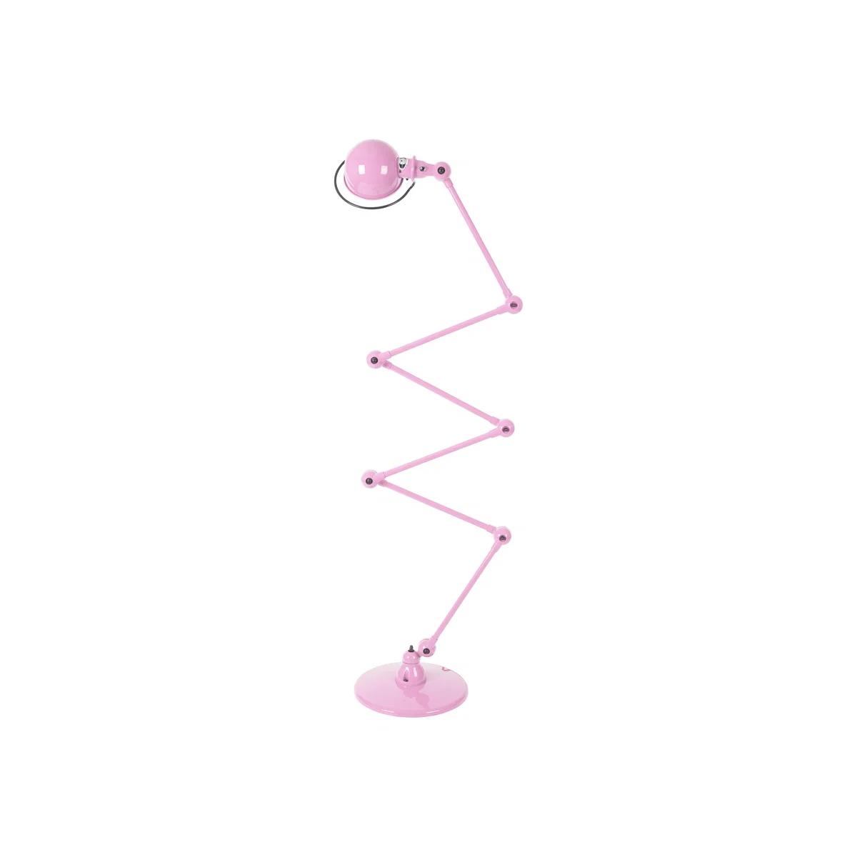 Loft Zigzag Floor lamp - 6 arms - H max 240 cm by Jieldé Pink – image 1