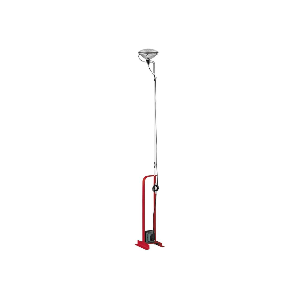 Toio LED Floor lamp metal red / Castiglioni, 1962 - Adjustable height - Flos – image 1