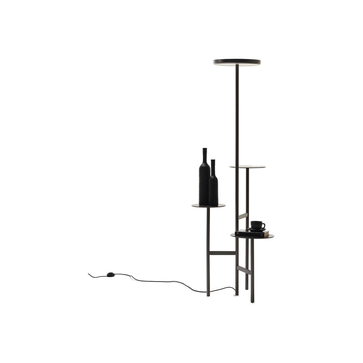 Ikebana LED Floor lamp metal black / 72 x 64.5 x H 186 cm - Mogg – image 1