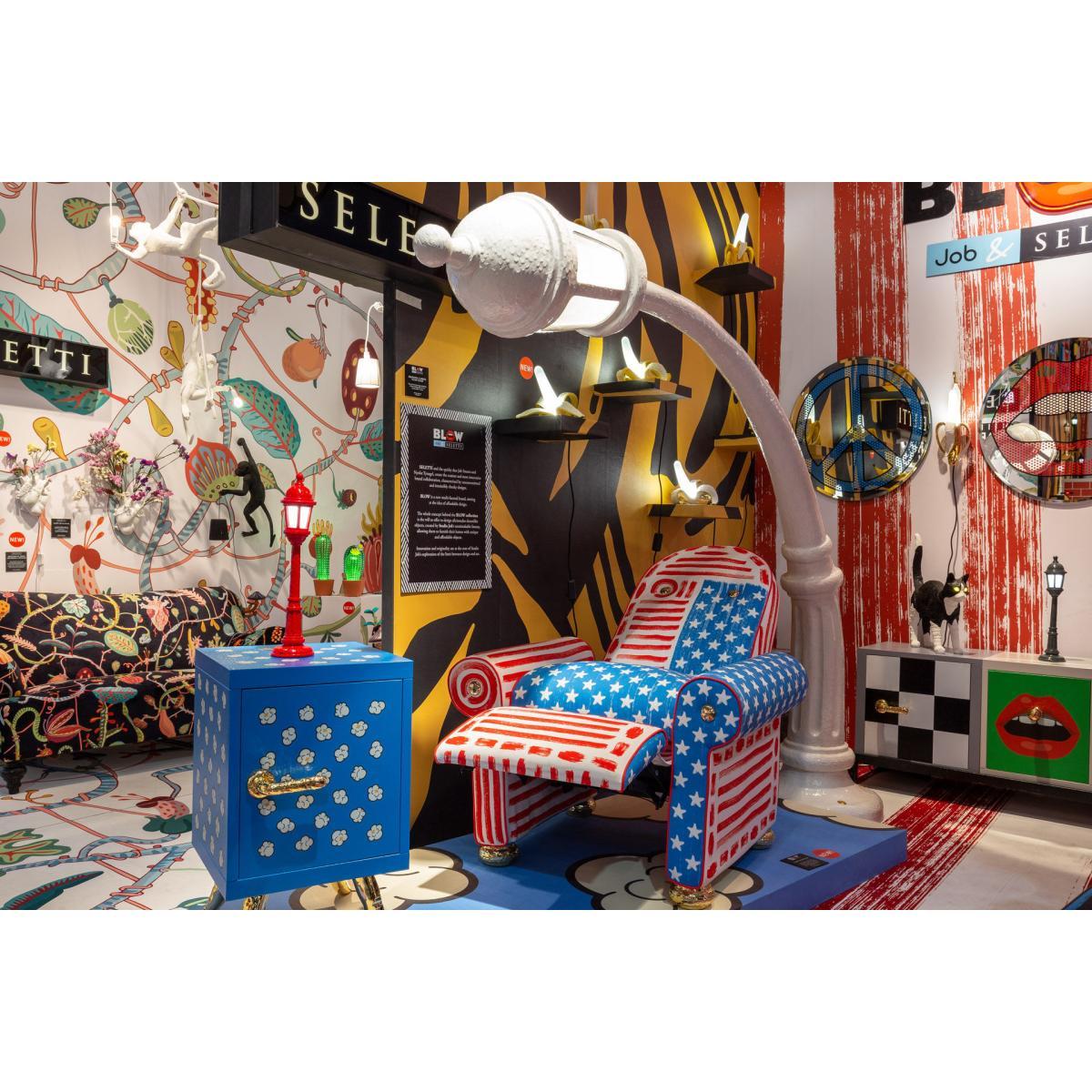 Street Lamp Outdoor Floor lamp - / Resin - L 242 x H 190 cm by Seletti Black – image 2